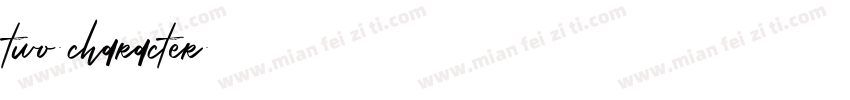 two-character字体转换