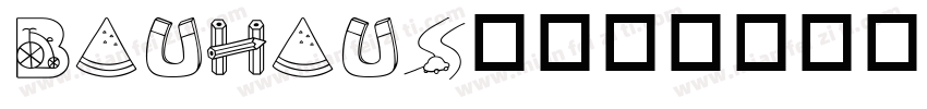 Bauhaus英文字体字体转换