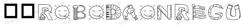 英文RobodronRegular字体转换