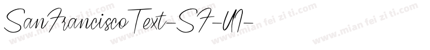 SanFranciscoText-SF-UI字体转换