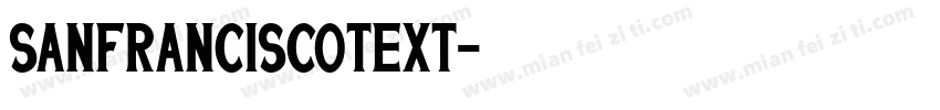 SanFranciscoText字体转换