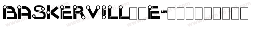 Baskervill额e字体转换