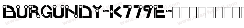 Burgundy-K779e字体转换