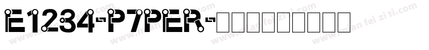 E1234-p7pER字体转换