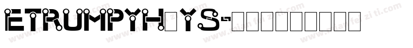 ETrumpYH_YS字体转换