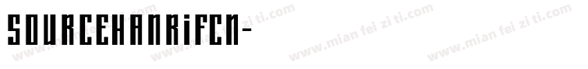 SourceHanrifCN字体转换