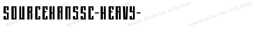SourceHansSC-Heavy字体转换