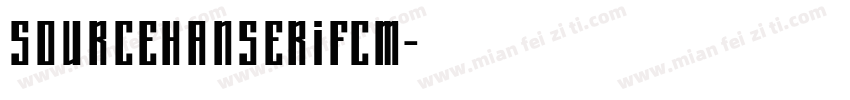 sourcehanserifcm字体转换