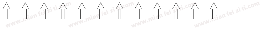 方正卡通箭头字体转换