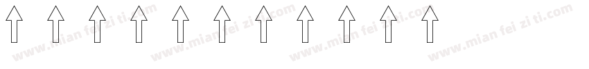 有箭头字库字体转换
