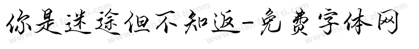 你是迷途但不知返字体转换