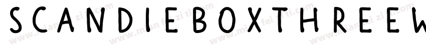 ScandieboxThreeW05字体转换