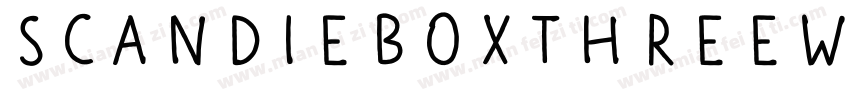ScandieboxThreeW05字体转换