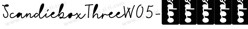 ScandieboxThreeW05字体转换