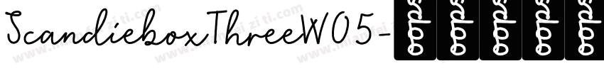 ScandieboxThreeW05字体转换