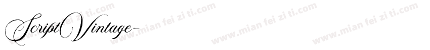 ScriptVintage字体转换