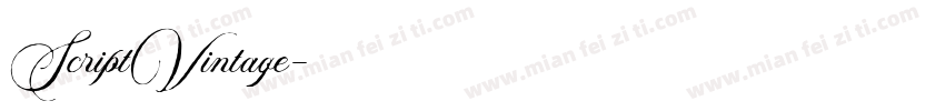 ScriptVintage字体转换