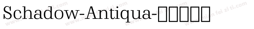 Schadow-Antiqua字体转换