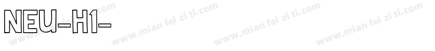 NEU-H1字体转换