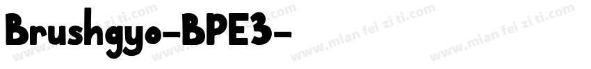 Brushgyo-BPE3字体转换