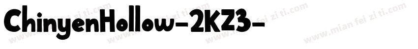 ChinyenHollow-2KZ3字体转换