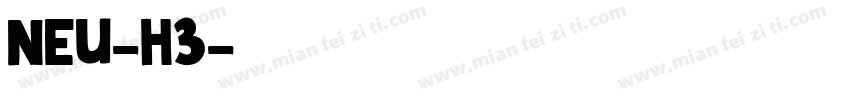 NEU-H3字体转换