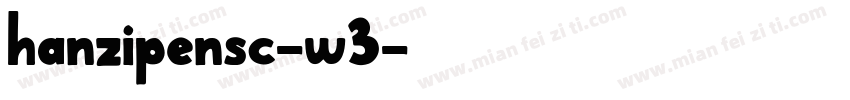 hanzipensc-w3字体转换