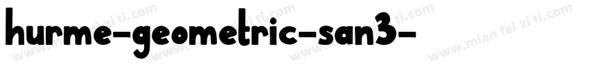 hurme-geometric-san3字体转换