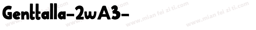 Genttalla-2wA3字体转换