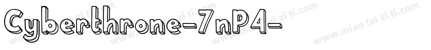 Cyberthrone-7nP4字体转换