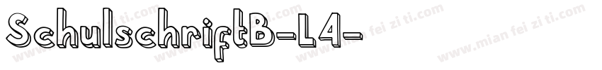 SchulschriftB-L4字体转换