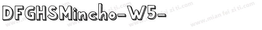 DFGHSMincho-W5字体转换