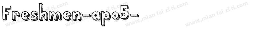 Freshmen-apo5字体转换