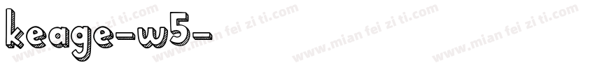 keage-w5字体转换