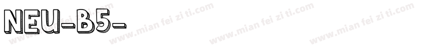 NEU-B5字体转换