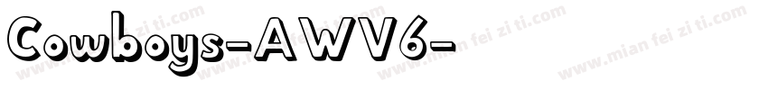Cowboys-AWV6字体转换