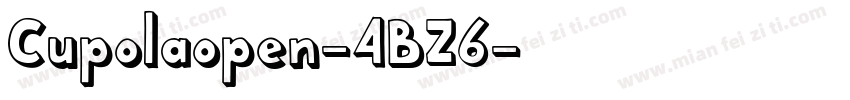 Cupolaopen-4BZ6字体转换
