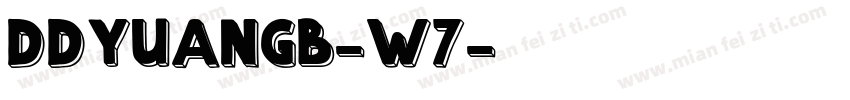 DDYUANGB-W7字体转换
