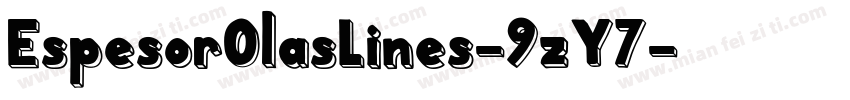 EspesorOlasLines-9zY7字体转换