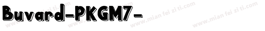 Buvard-PKGM7字体转换