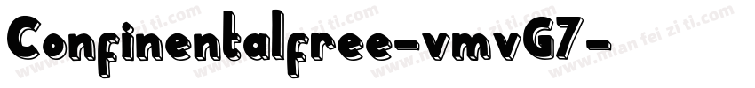 Confinentalfree-vmvG7字体转换