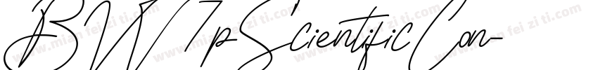 BW7pScientificCon字体转换
