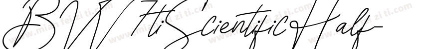 BW7tiScientificHalf字体转换