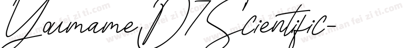 YoumameD7Scientific字体转换
