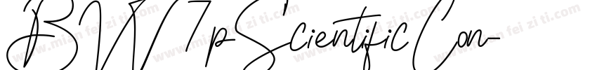 BW7pScientificCon字体转换