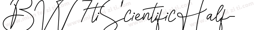 BW7tiScientificHalf字体转换