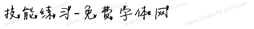 技能练习字体转换