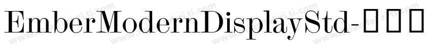 EmberModernDisplayStd字体转换