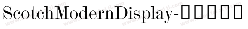 ScotchModernDisplay字体转换