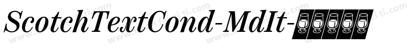 ScotchTextCond-MdIt字体转换